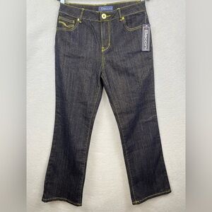 NWT Boconi Women's Black & Shimmering Gold Jeans